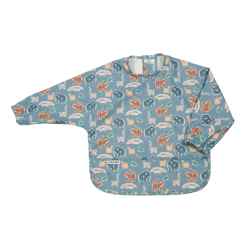 Loulou Lollipop Bavoir Manches Longues Imperméable - Jungle