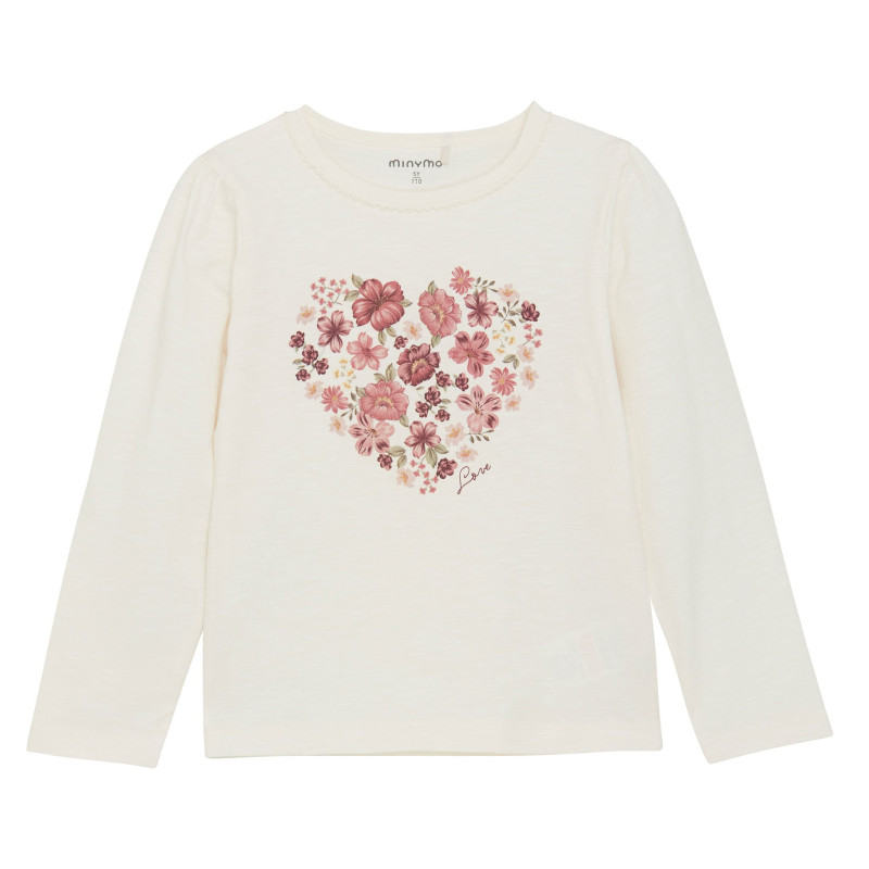 Heart Flower T-shirt 3-8 years