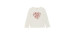 Minymo T-shirt Coeur Fleur 3-8ans