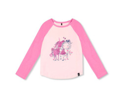 Deux par Deux T-shirt Raglan Licorne 7-10ans