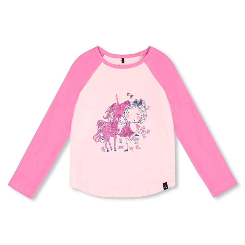 Deux par Deux T-shirt Raglan Licorne 7-10ans