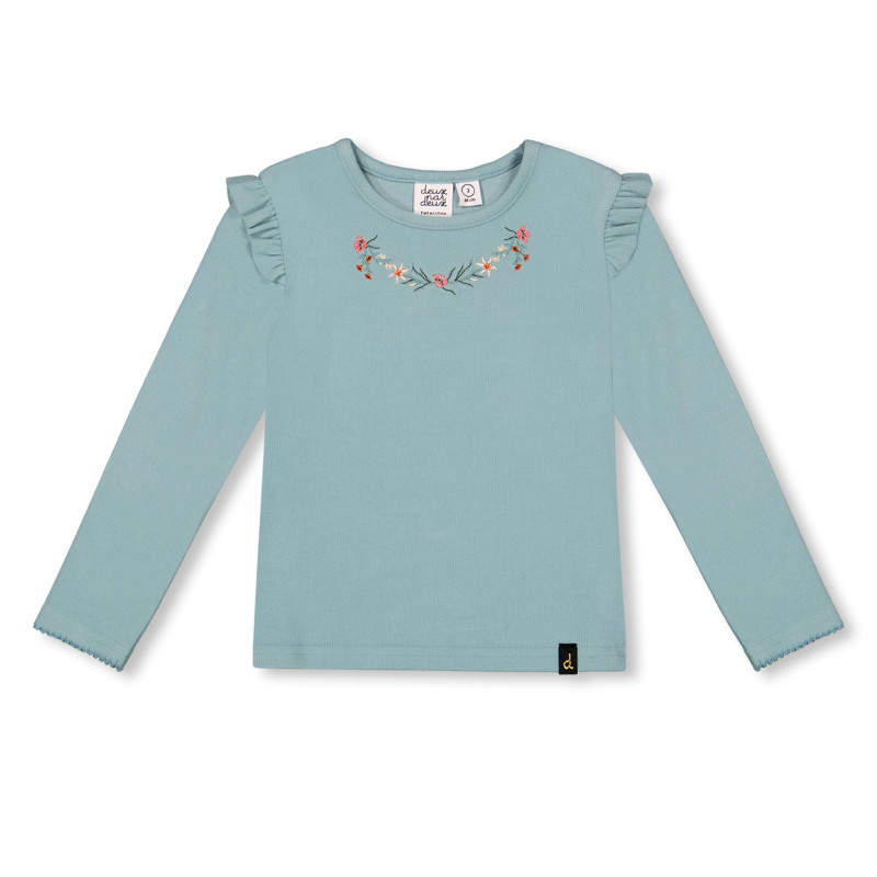 Deux par Deux T-shirt Côtelé Edelweiss 3-8ans