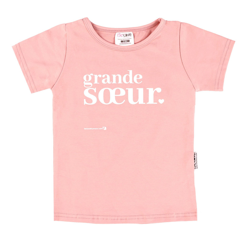 Bedaine Love T-shirt Grande Soeur 2-4ans