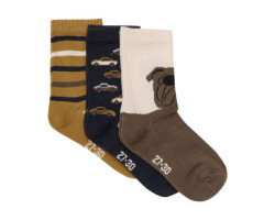 Dog Socks Pack of 3 4-11 years