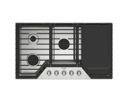 Plaque de cuisson au gaz 36 po avec 5 brûleurs scellés, acier inoxydable, Whirlpool WCGK7536PS