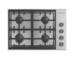 30" Slide-In Gas Cooktop with 4 Sealed™ Burners, Stainless Steel, Fisher & Paykel 9 Professional Series CDV3-304HL