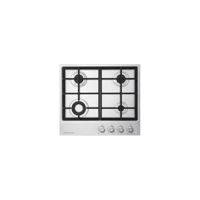 24" Gas Cooktop with 4 Sealed Burners, Stainless Steel, Fisher & Paykel Contemporary 7 Series CG244DNGX1 N