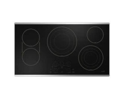 Plaque de cuisson électrique 36 po encastrable avec 5 brûleurs radiants, acier inoxydable, Café CEP90362TSS