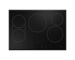 30" Built-in Electric Cooktop with 5 Radiant Burners, Black, Café CEP90301TBB