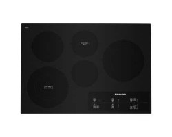 Plaque de cuisson électrique 30 po avec 5 brûleurs radiants, noir, KitchenAid, KCES950KBL