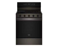 30" Freestanding Gas Range, 5 Sealed Burners, Black Stainless Steel, Whirlpool® WFGS7530RV