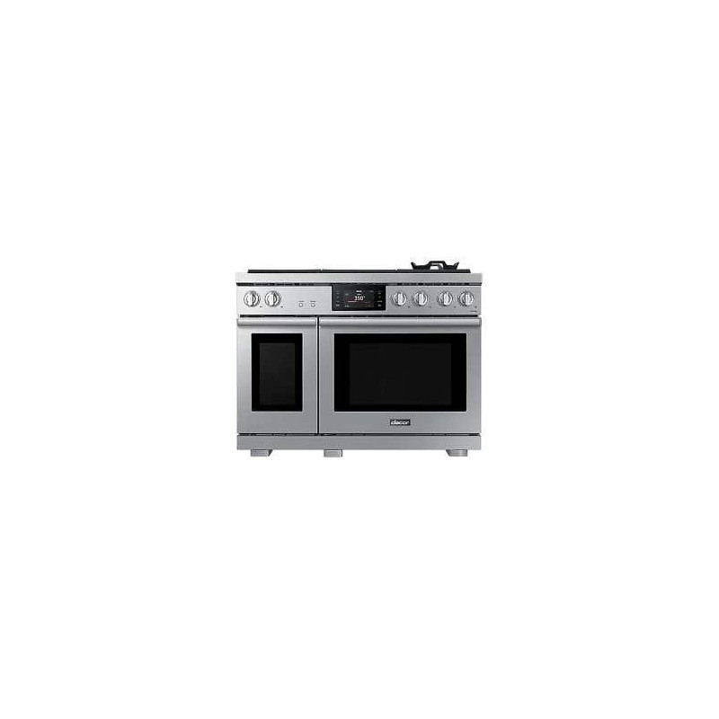 Cuisinière au gaz 48 po autoportante, 6 brûleurs scellés, argent, Dacor DOP48T960GS/DA