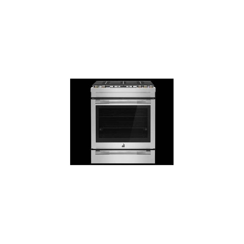 30" Slide-In Gas Range, 5 Sealed Burners, Stainless Steel, JennAir JDS1450ML