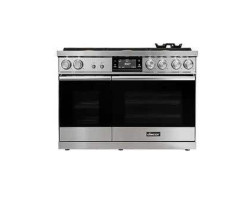 Cuisinière au gaz 48 po autoportante, 6 brûleurs scellés, acier inoxydable, Dacor DOP48C86DLS/DA