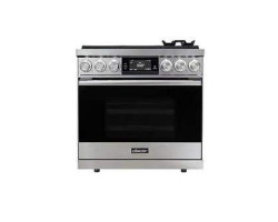 36" Freestanding Gas Range, 6 Sealed Burners, Stainless Steel, Dacor DOP36C86DLS/DA