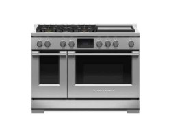 48" Freestanding Gas Range, 5 Sealed Burners, Stainless Steel, Fisher & Paykel Series 9 Professional RDV3-485GD-L