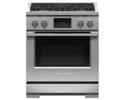 30" Freestanding Gas Range, 4 Sealed Burners, Stainless Steel, Fisher & Paykel Series 9 Professional RDV3-304-L