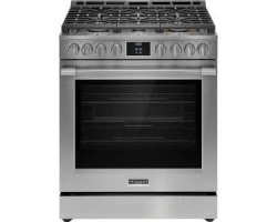 30" Slide-In Gas Range, 6...