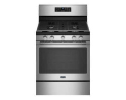 Cuisinière au gaz 30 po autoportante, 5 brûleurs scellés, acier inoxydable, Maytag MGR7700LZ