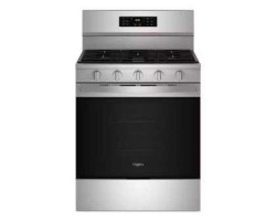 30" Slide-In Gas Range, 5 Sealed Burners, Stainless Steel, Whirlpool® WFGS5030RZ