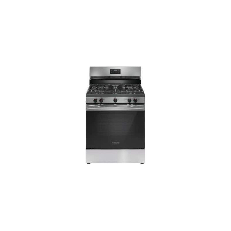 30" Freestanding Gas Range, 5 Sealed Burners, Stainless Steel, Frigidaire FCRG3052BS