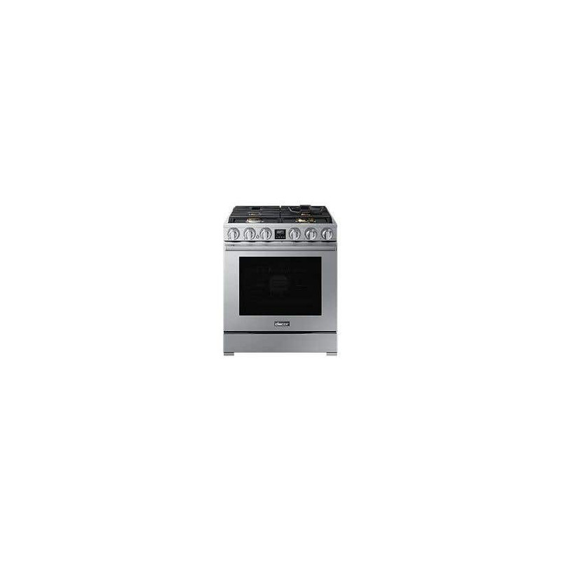 30" Freestanding Gas Range, 4 Sealed Burners, Stainless Steel, Dacor Transitional Series DOP30T840GS/DA