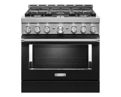 36" range. KitchenAid in Black KFGC506JBK