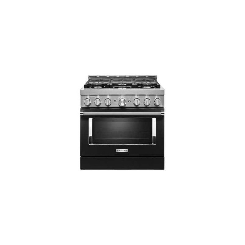 36" range. KitchenAid in Black KFGC506JBK