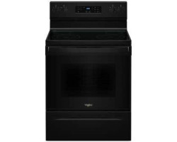 Cuisinière à induction 30 po autoportante, 4 brûleurs, noir, Whirlpool YWFES3530RB