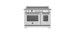 48" Freestanding Induction Range, 6 Induction, Stainless Steel, Bertazzoni HER486IGFEPXT