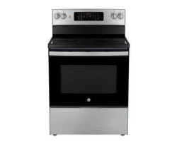 30" Freestanding Induction Range, 4 Burners, Stainless Steel, GE JCB830STSS