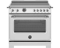 36" Freestanding Induction Range, 5 Burners, Stainless Steel, Bertazzoni Heritage Series HER365ICFEPXT