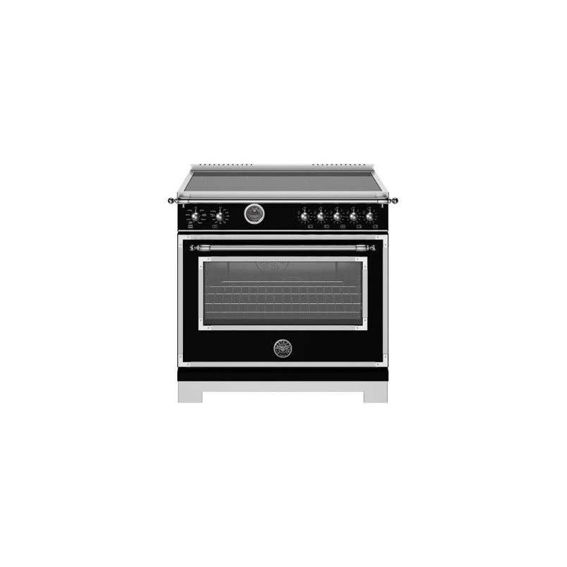 36" Freestanding Induction Range, 5 Burners, Black, Bertazzoni Heritage Series HER365ICFEPNET