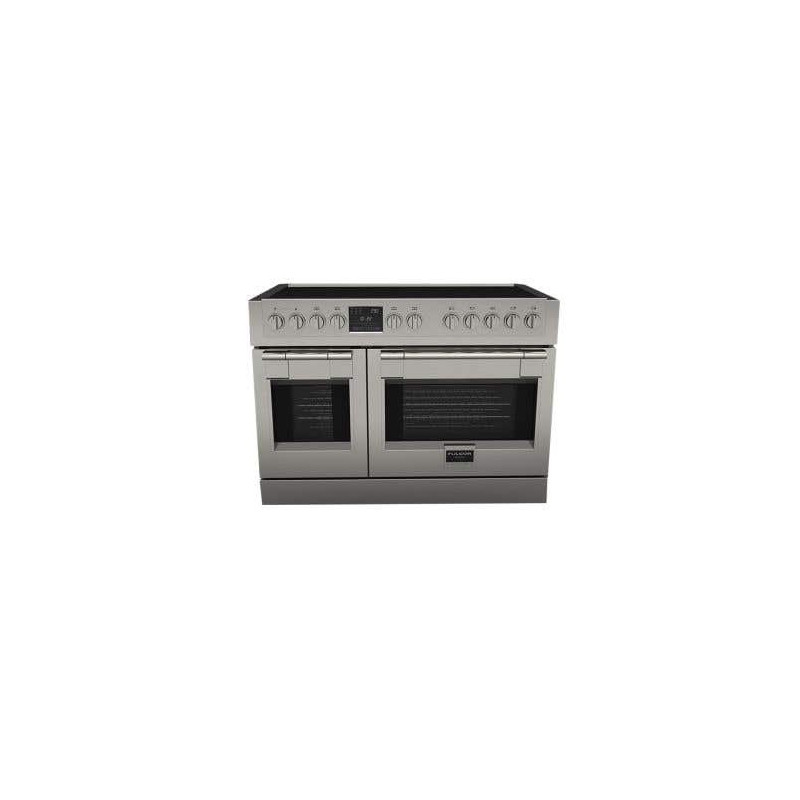 48" Freestanding Induction Range, 7 Burners, Stainless Steel, Fulgor Milano 600 Series F6PIR487S1