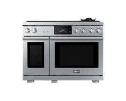 48" Freestanding Dual Fuel Range, 6 Sealed Burners, Silver, Dacor Transitional Series DOP48T960DS/DA