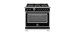 36" Freestanding Dual Fuel Range, 6 Sealed Burners, Black, Bertazzoni Heritage Series HER366BCFEPNET