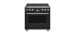 Cuisinière biénergie autoportante, 36 po, 6 brûleurs scellés, noir, GE Cafe™ C2Y366P3TD1