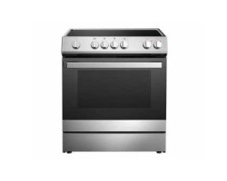 30" built-in electric range, 4 radiant burners, black stainless steel, Danby DRRM300BSSC