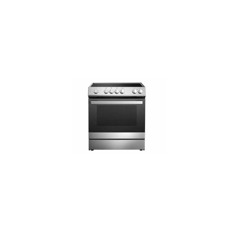 Cuisinière électrique 30 po encastrable, 4 brûleurs radiants, inox noir, Danby DRRM300BSSC