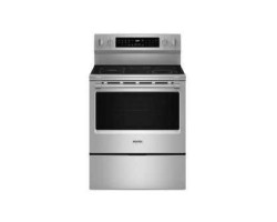 30" Freestanding Electric Range, 5 Radiant Burners, Stainless Steel, Maytag YMFES8030RZ