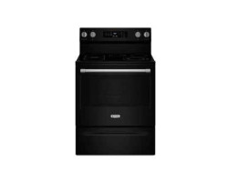 30" Freestanding Electric Range, 5 Radiant Burners, Black, Maytag YMFES6030RB