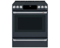 30" Slide-In Electric Range, 5 Radiant Burners, Black, Cafe™ CCES700P3MD1