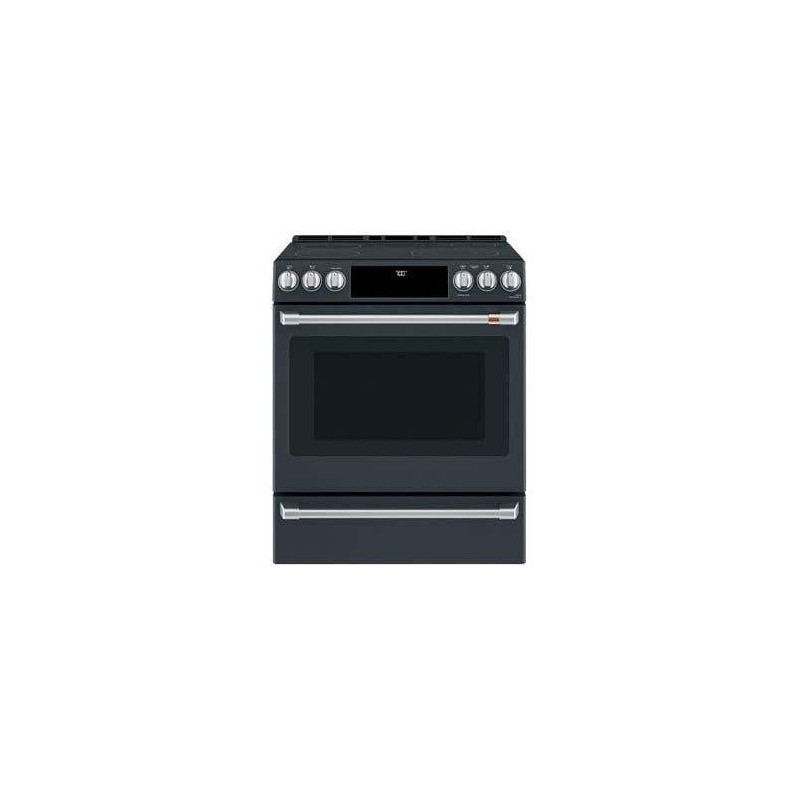 30" Slide-In Electric Range, 5 Radiant Burners, Black, Cafe™ CCES700P3MD1