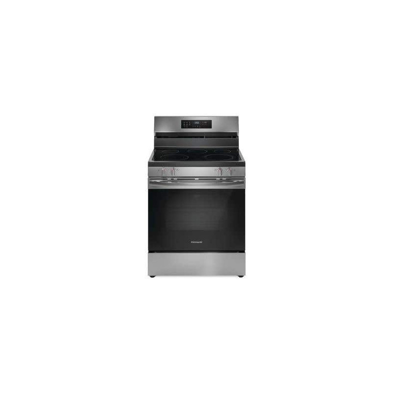 30" Freestanding Electric Range, 5 Radiant Burners, Stainless Steel, Frigidaire FCRE308CAS