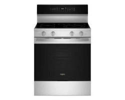 Cuisinière électrique 30 po autoportante, 5 brûleurs radiants, acier inoxydable, Whirlpool® YWFES7530RZ