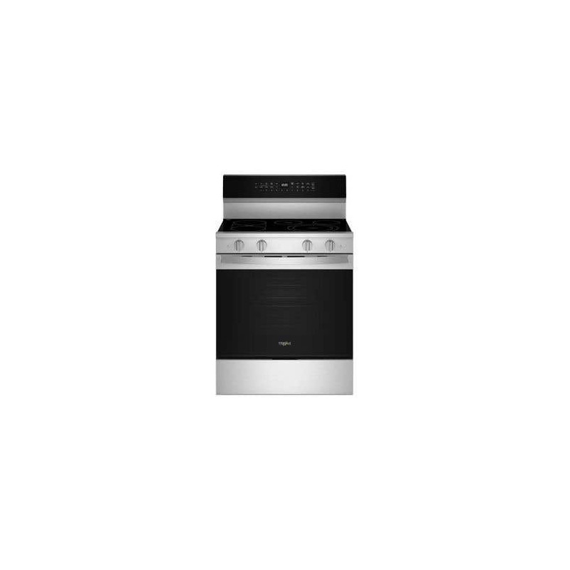 30" Freestanding Electric Range, 5 Radiant Burners, Stainless Steel, Whirlpool® YWFES7530RZ