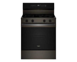 Cuisinière électrique 30 po autoportante, 5 brûleurs radiants, acier inoxydable noir, Whirlpool® YWFES7530RV