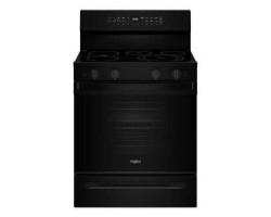 30" Freestanding Electric Range, 5 Radiant Burners, Black, Whirlpool® YWFES7530RB