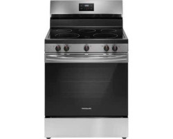 Cuisinière électrique 30 po autoportante, 5 brûleurs radiants, acier inoxydable, Frigidaire FCRE305CBS