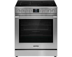 Cuisinière électrique 30 po autoportante, 5 brûleurs radiants, acier inoxydable, Frigidaire Série Professionnelle PCFE308CAF